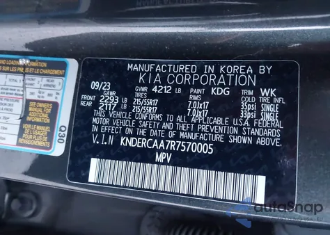 2024 Kia Seltos Ex из США, поврежденный, VIN KNDERCAA7R7570005